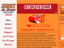 Tablet Screenshot of jerseyallsports.com